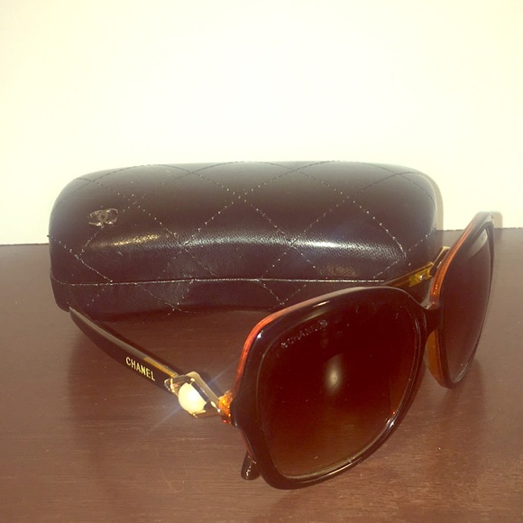 CHANEL Accessories Sunglasses With Pearl On Side Poshmark